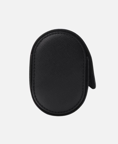 Poedagar® 1-Slot Case - Black Leather